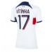 Billige Paris Saint-Germain Vitinha Ferreira #17 Udebane Fodboldtrøjer Dame 2023-24 Kortærmet